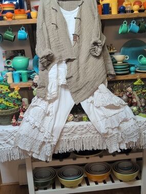 NWTO Hand Woven Natural Raw Linen Tunic